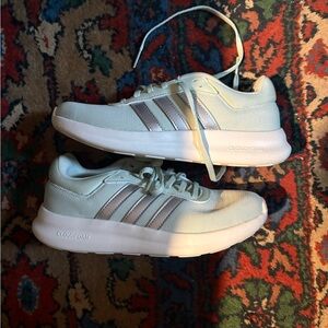 Mint Adidas Cloudfoam White Sneakers